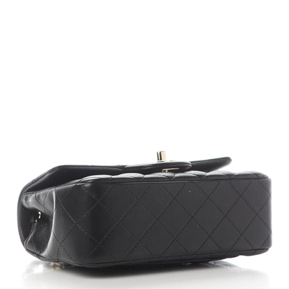 Chanel Lambskin Quilted Mini Rectangular Flap Black 3 of 8