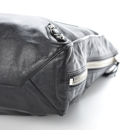 Balenciaga Calfskin Papier Ledger Zip Around Tote Black 8 of 14
