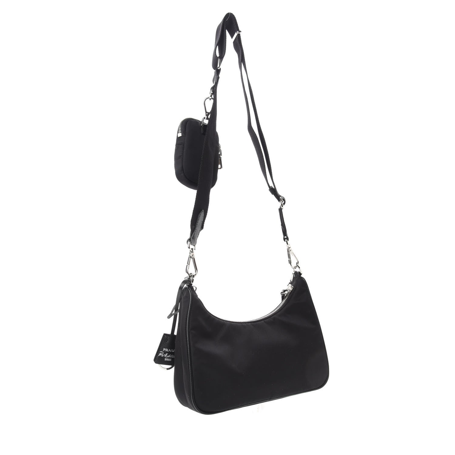 Prada Nylon Re-Edition 2005 Shoulder Bag Black 3 of 11