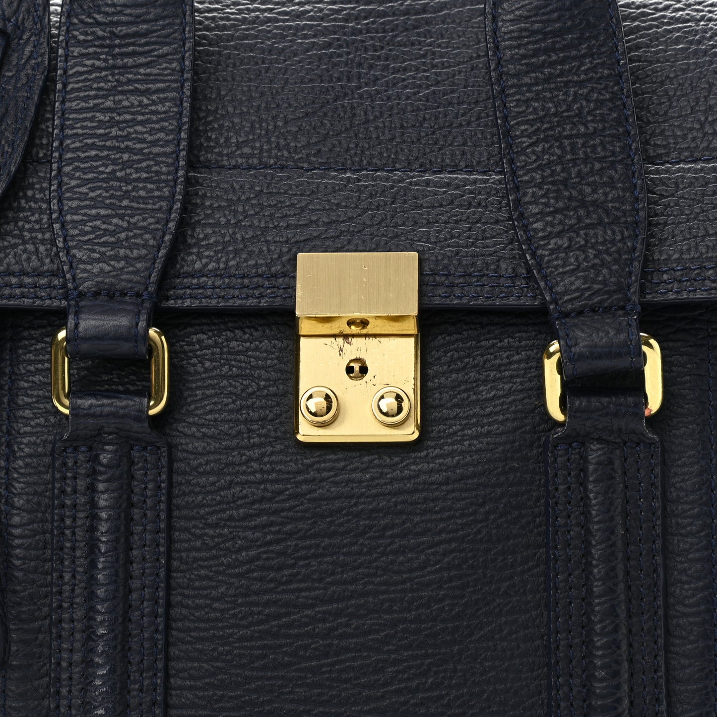 Textured Calfskin Medium Pashli Satchel Ink