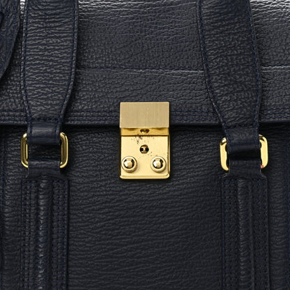 3.1 Phillip Lim Textured Calfskin Medium Pashli Satchel Ink 7 of 9