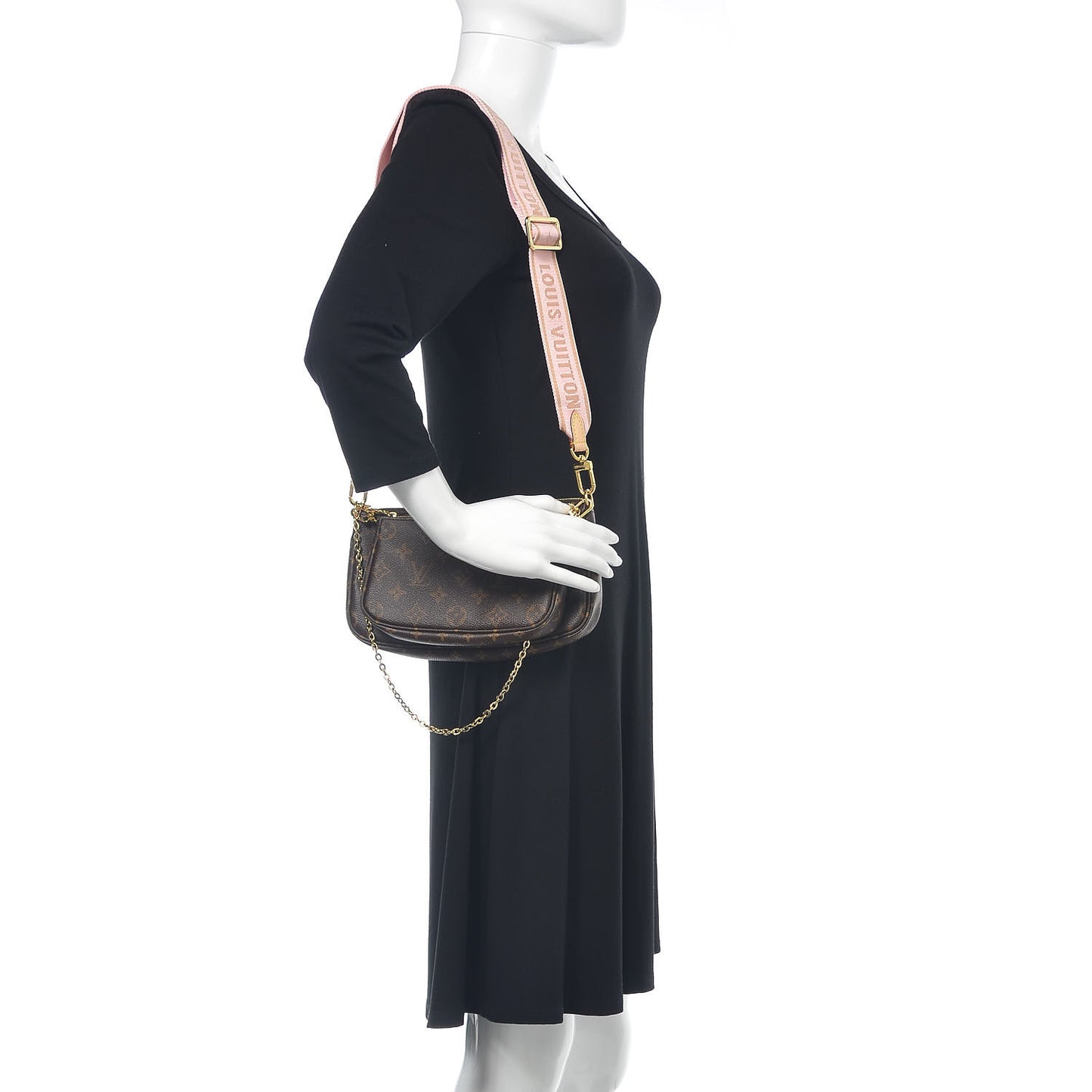 Monogram Multi Pochette Accessories Rose Clair