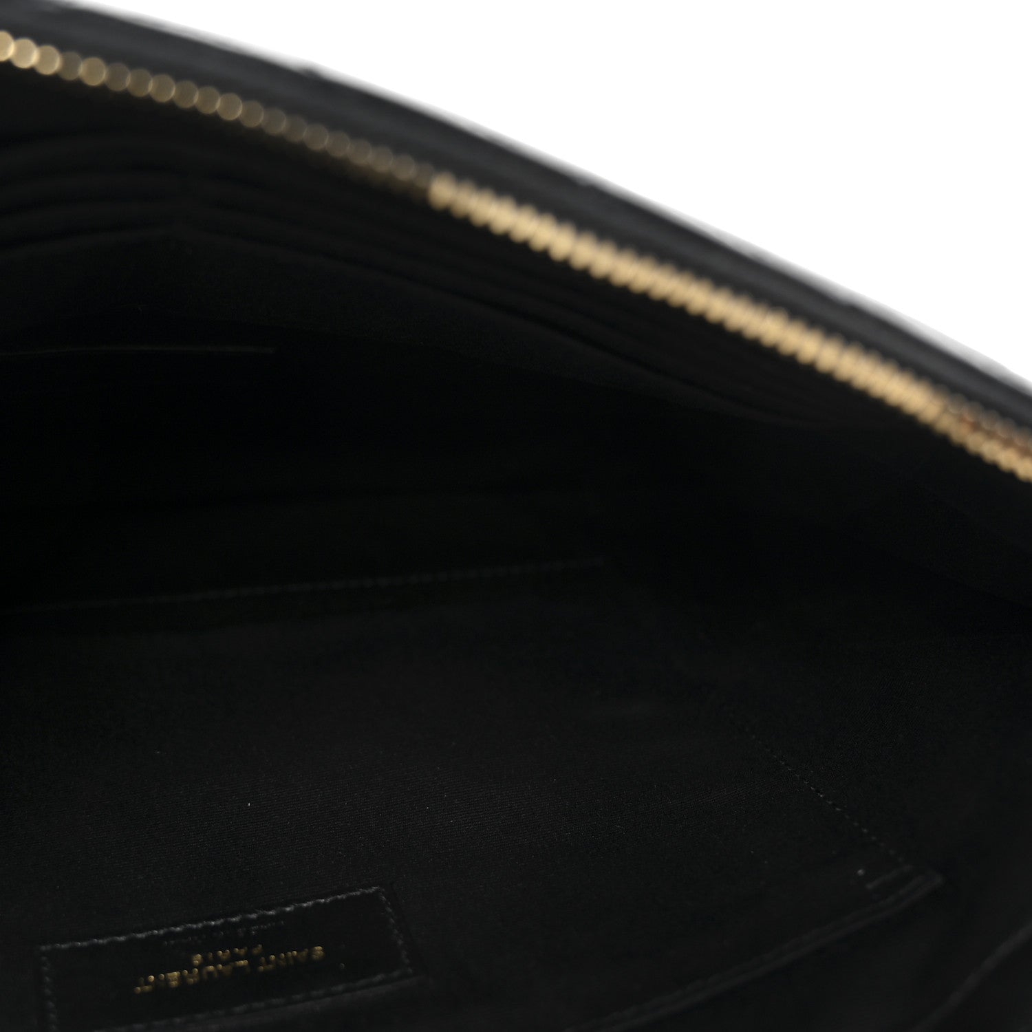 Saint Laurent Calfskin Matelasse Monogram Cassandre Tablet Pouch Black 10 of 12