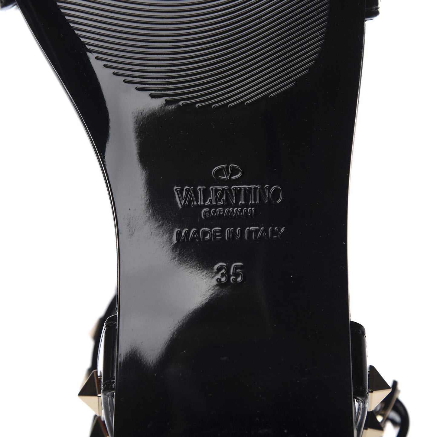 PVC Jelly Rockstud Caged Sandals 35 Black