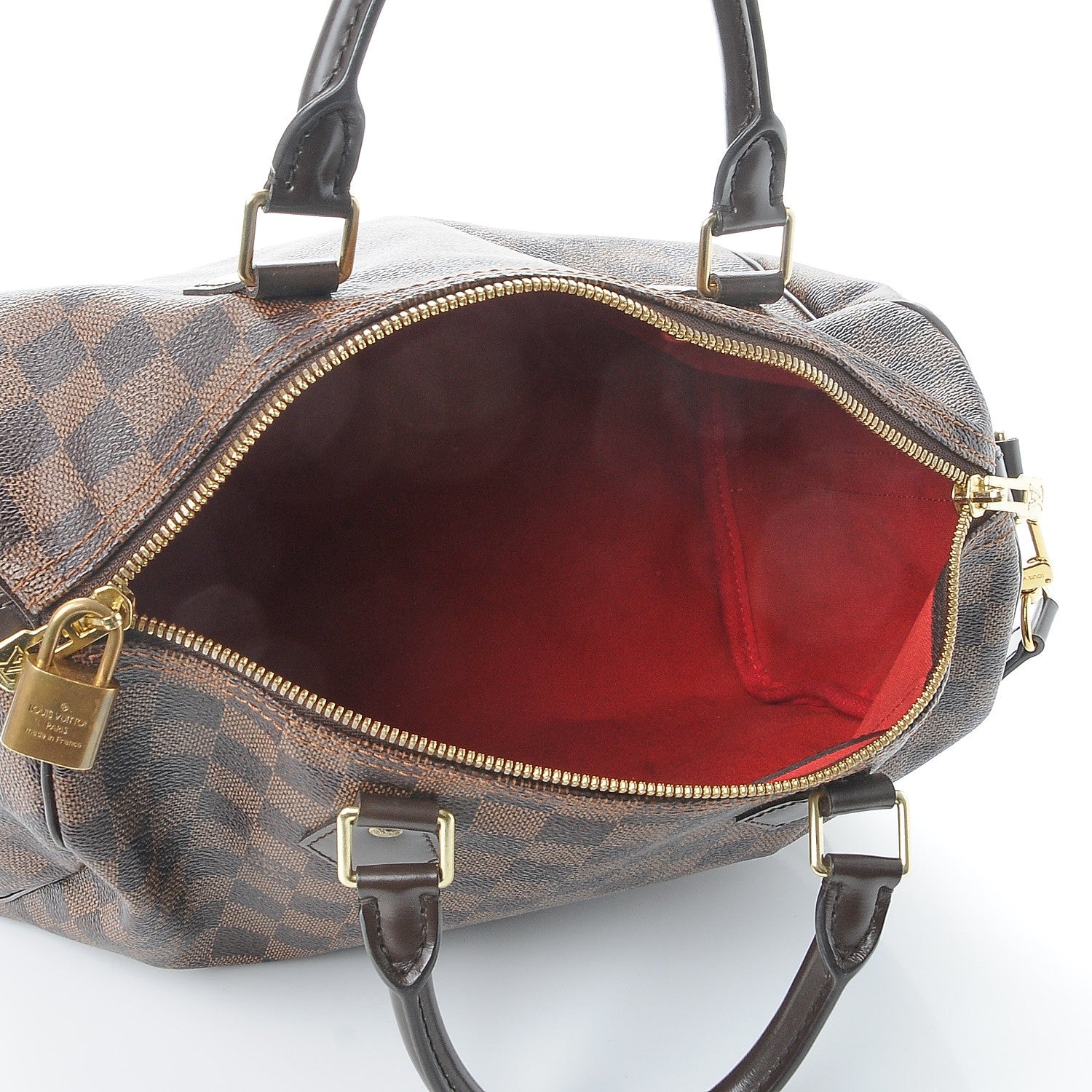 Louis Vuitton Damier Ebene Speedy Bandouliere 30 6 of 8