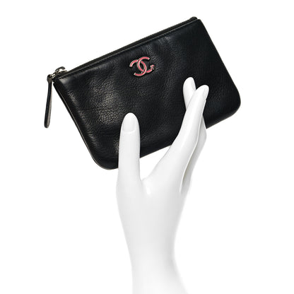 Chanel Goatskin Cosmetic Pouch Black 2 of 8