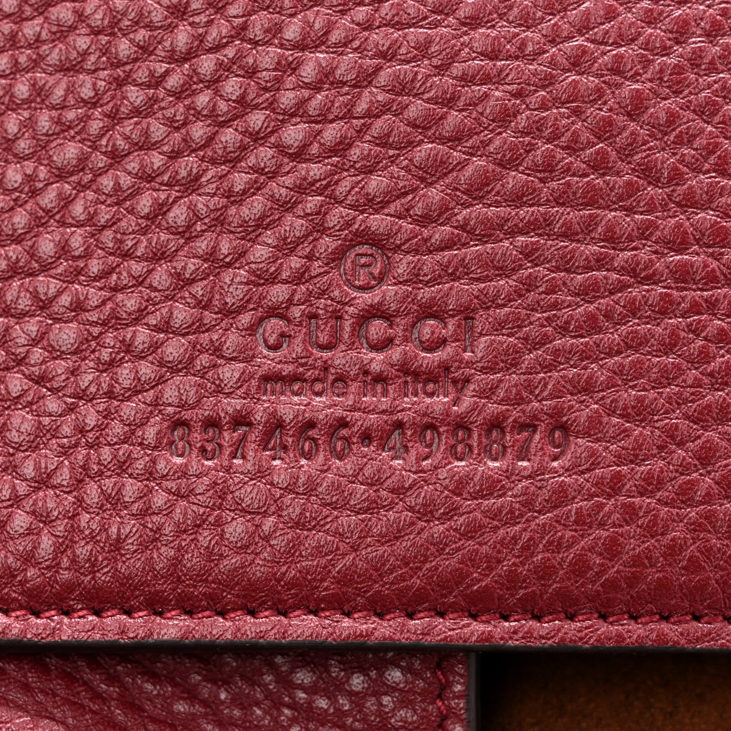 Gucci Grained Calfskin Softbit Maxi Shoulder Bag Rosso Ancora Red 7 of 13
