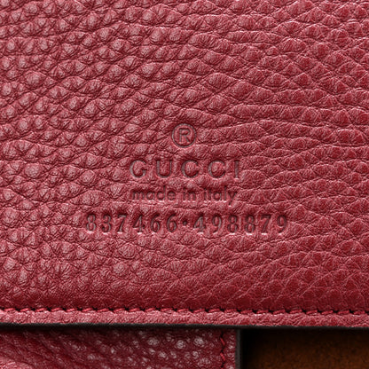 Gucci Grained Calfskin Softbit Maxi Shoulder Bag Rosso Ancora Red 7 of 13