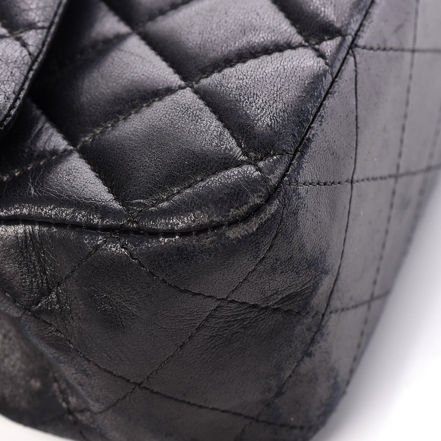 Chanel Lambskin Quilted Medium Double Flap Black 13 of 20