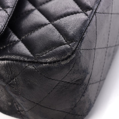 Chanel Lambskin Quilted Medium Double Flap Black 13 of 20