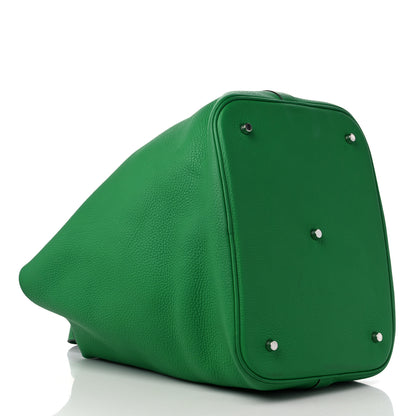 Hermes Taurillon Clemence Picotin Lock TGM Bambou 4 of 10