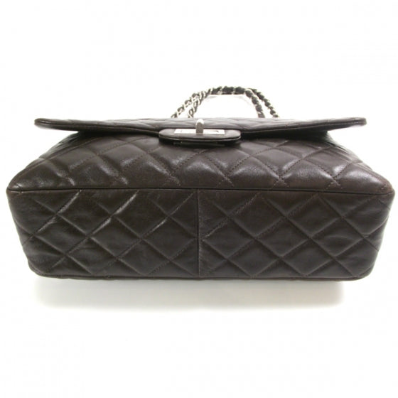 Chanel Washed Lambskin Hybrid Jumbo Flap Dark Brown 4 of 11