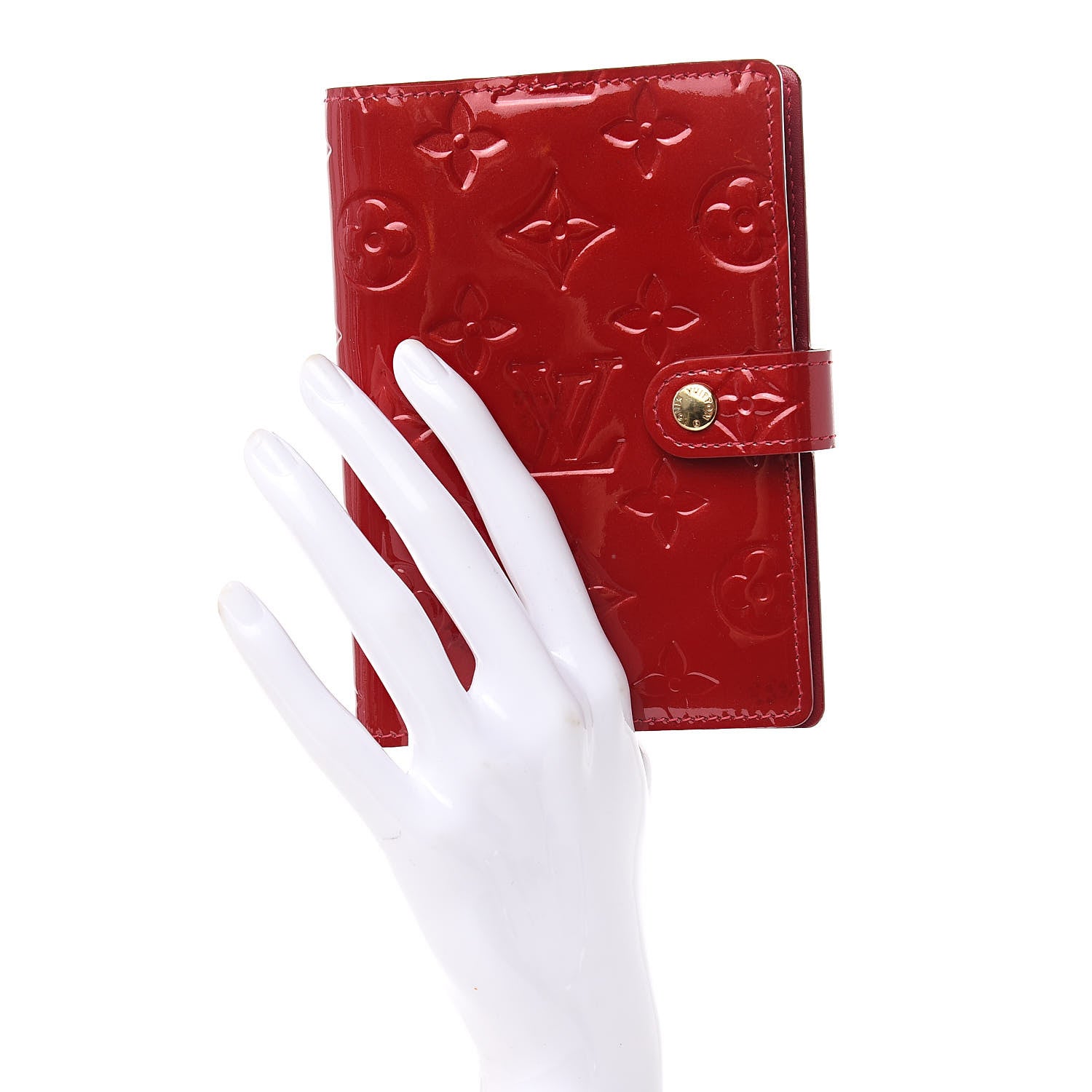Louis Vuitton Vernis Small Ring Agenda Cover Pomme D'Amour 2 of 8