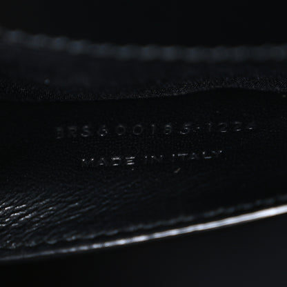 Saint Laurent Grain De Poudre Textured Mixed Matelasse Triquilt Medium Monogram Satchel Black 6 of 10