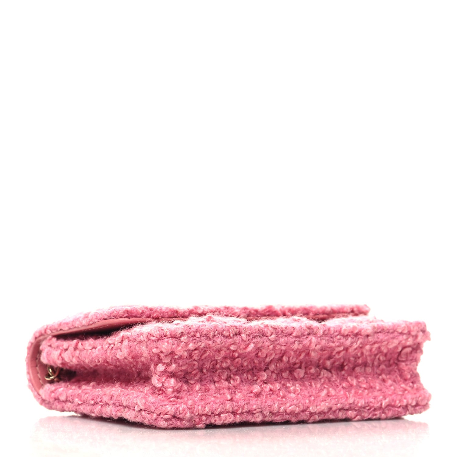 Chanel Tweed Quilted Flap Chain Waist Bag Pink 4 of 12