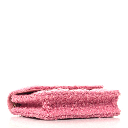 Chanel Tweed Quilted Flap Chain Waist Bag Pink 4 of 12