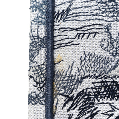 Christian Dior Gradient Canvas Embroidered Large Dioriviera Toile De Jouy Book Tote Blue 10 of 12