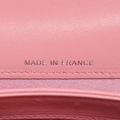 Chanel Lambskin Camellia Coin Purse Pink 8 of 9