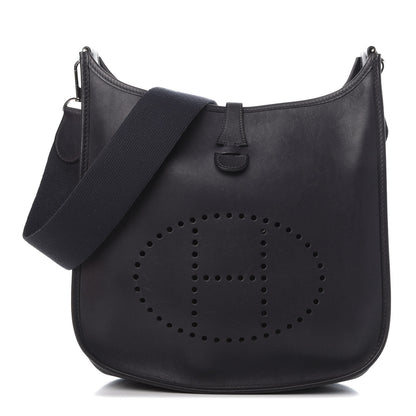 Hermes Barenia Evelyne II PM Bleu Indigo 1 of 10