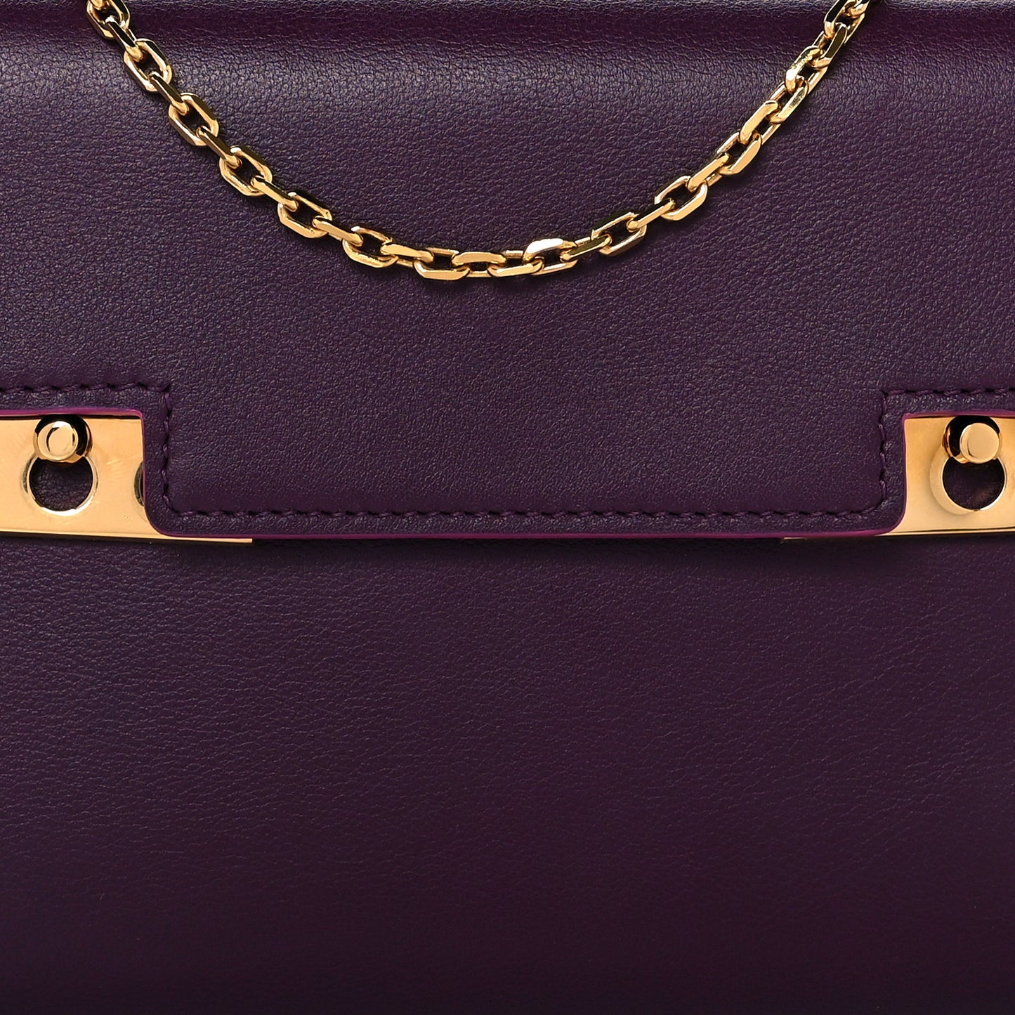 Calfskin Tempete Pochette Burgundy