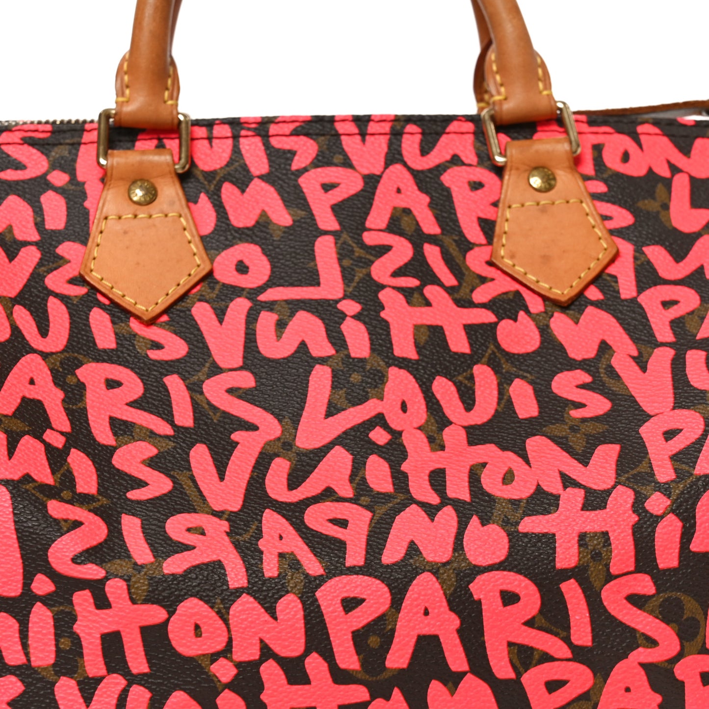 Monogram Graffiti Speedy 30 Fuchsia