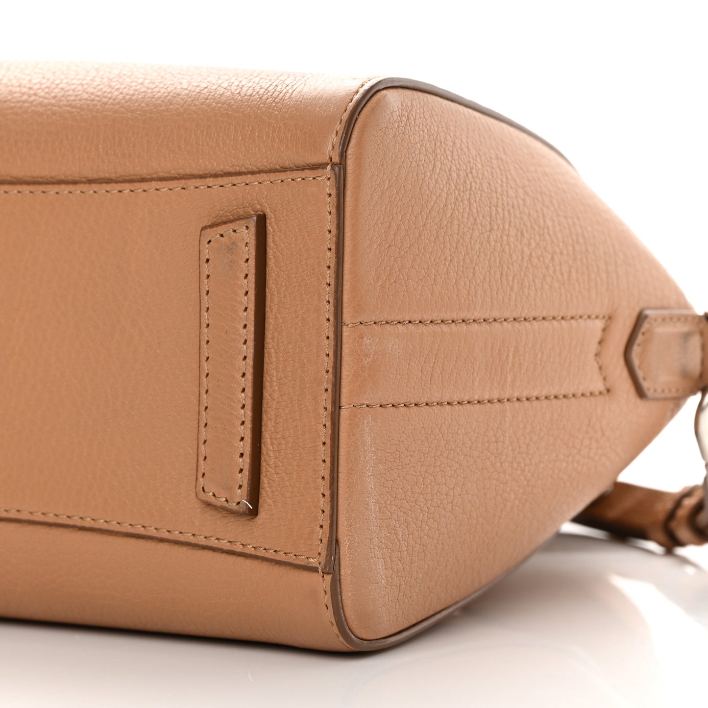 Sugar Goatskin Mini Antigona Medium Beige