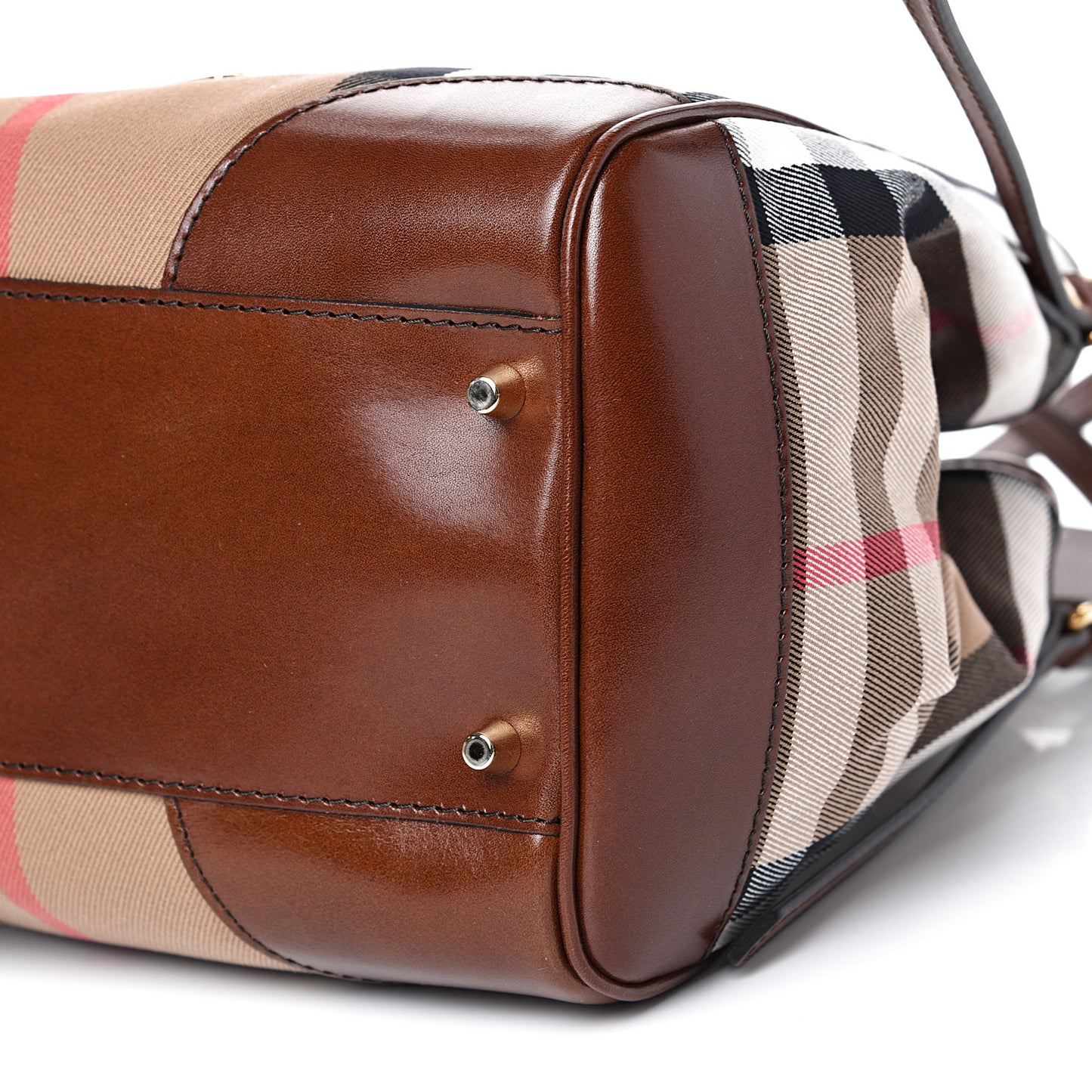 House Check Small Canterbury Tote Dark Tan