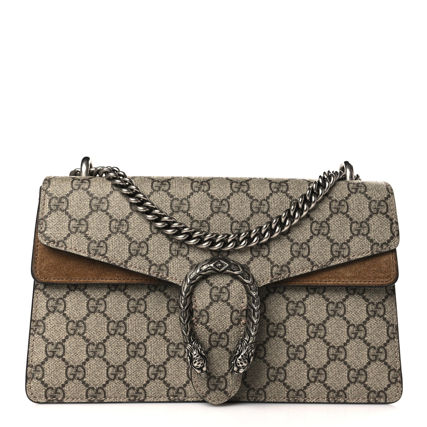 GG Supreme Monogram Small Dionysus Shoulder Bag Taupe