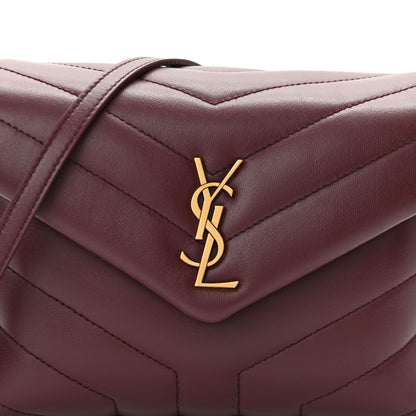 Saint Laurent Calfskin Y Quilted Monogram Toy Loulou Monogram Crossbody Bag Rouge Legion 7 of 10