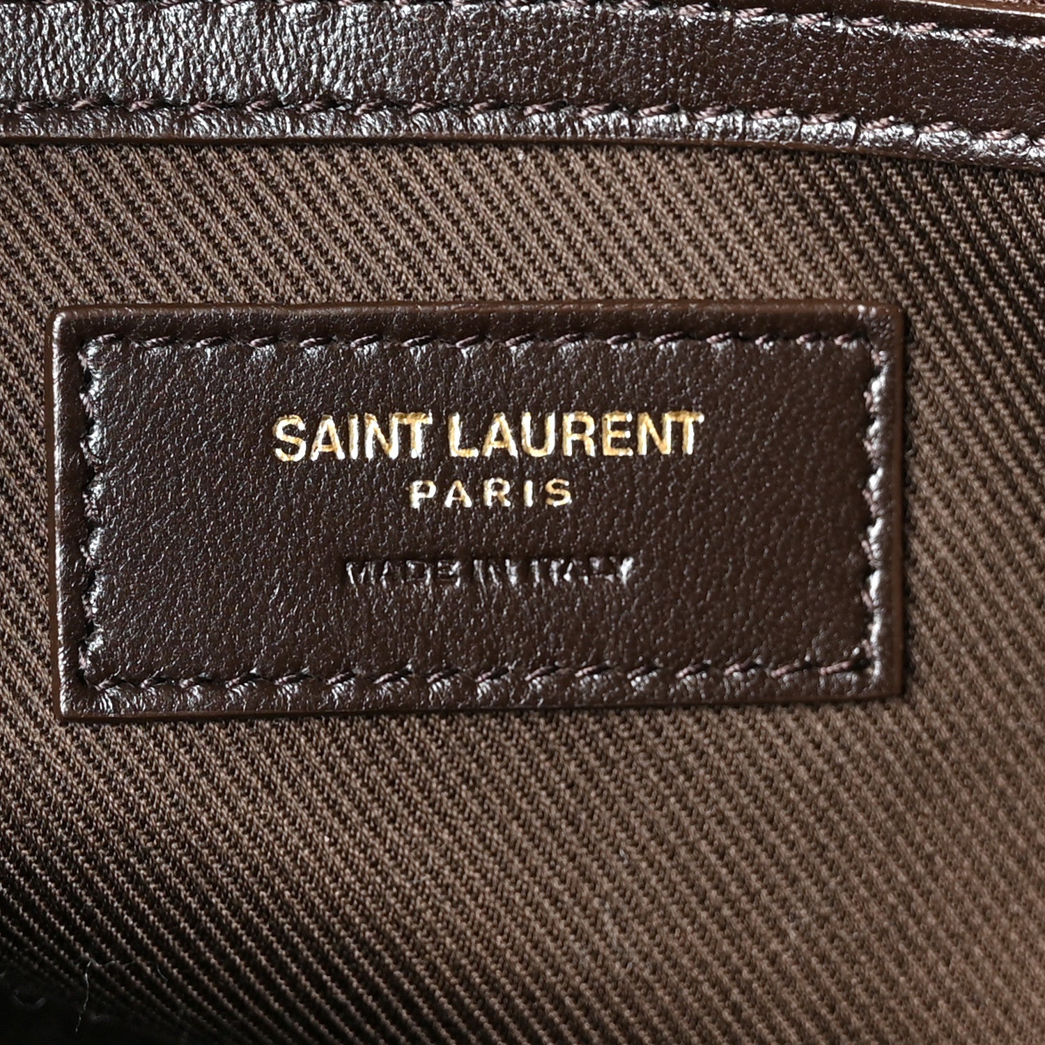 Saint Laurent Canvas Smooth Calfskin Le Monogramme 48H Duffle Chestnut 6 of 13