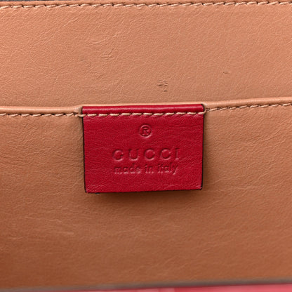 Gucci Mousse Top Patent Mini Sylvie 1969 Top Handle Bag New Cherry Red 6 of 15