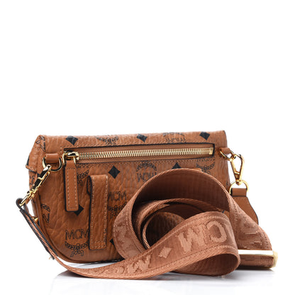 MCM Visetos Small Crossbody Belt Bag Cognac 4 of 27