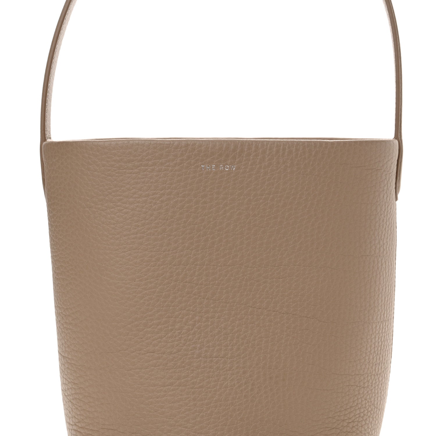 The Row Grained Calfskin Small N/S Park Tote Dark Taupe 7 of 9