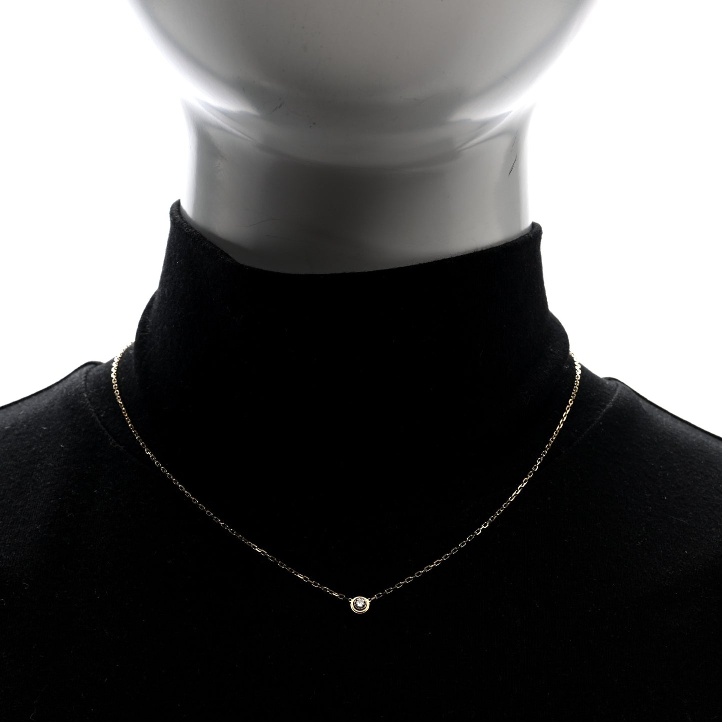 18K Yellow Gold Diamond SM D'Amour Pendant Necklace