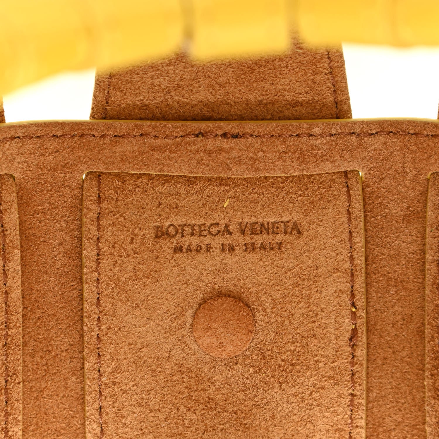 Bottega Veneta French Calfskin Small Shell Bag Yellow 8 of 11