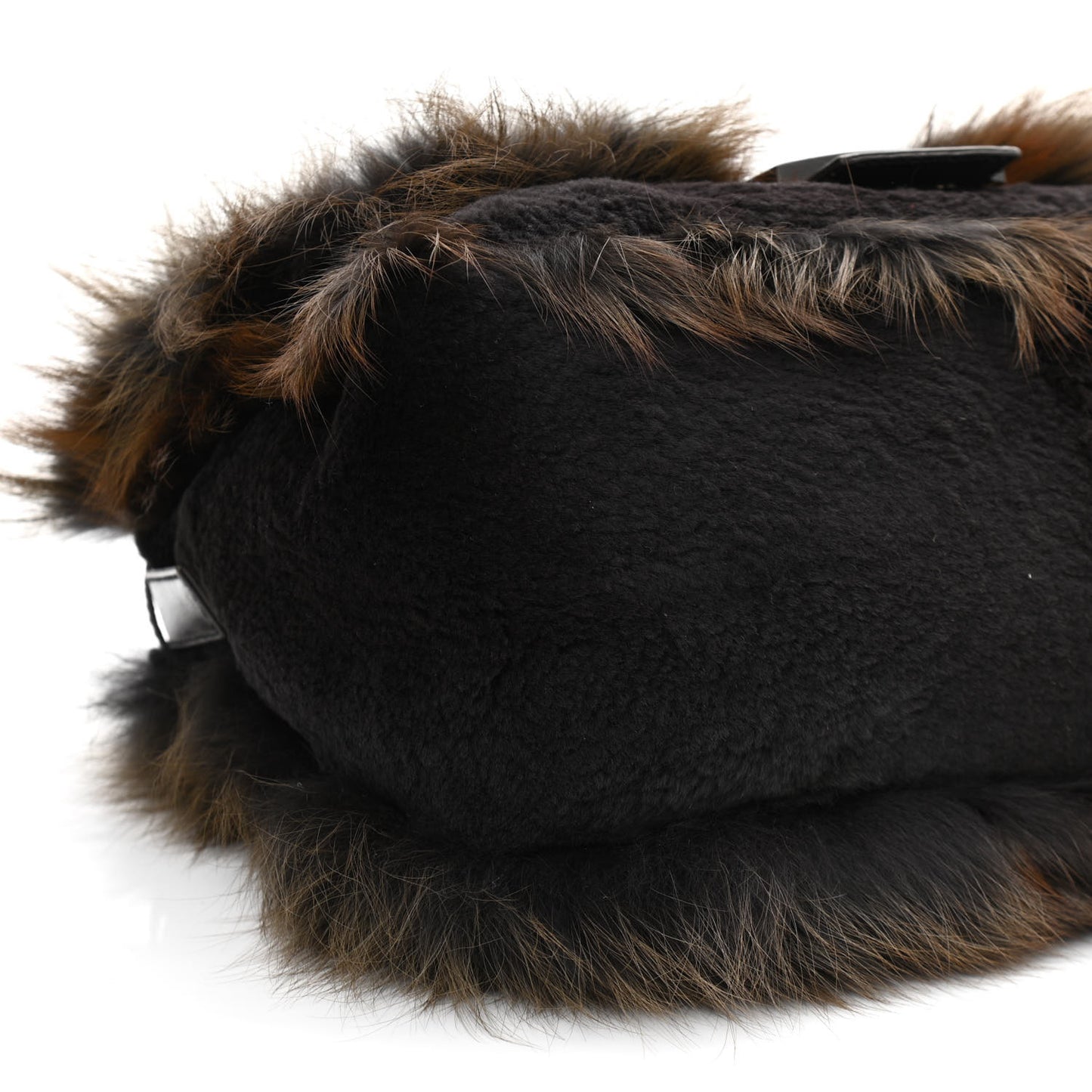 Fox Fur Mama Baguette Brown Multicolor
