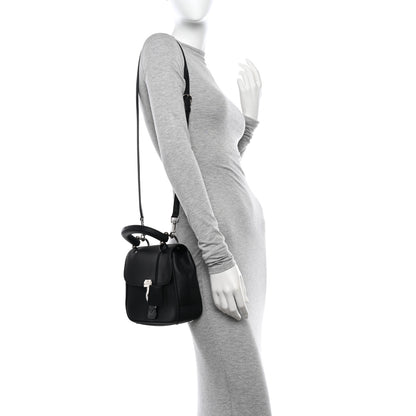 Burberry Trench Calfskin Small DK88 Top Handle Bag Black 2 of 12