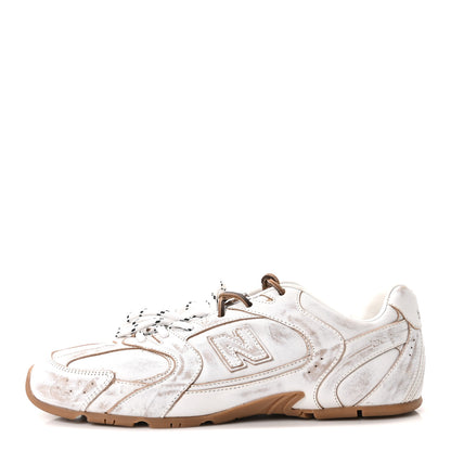 Miu Miu X NEW BALANCE Bleached Calfskin 530 SL Slip-On Sneakers Mules 41 White 1 of 9