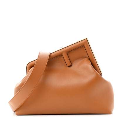 Fendi Shiny Nappa Medium Fendi First Caramello 1 of 10