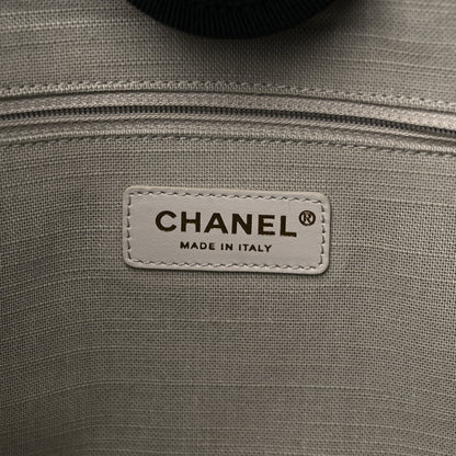 Chanel Mixed Fibers Small Deauville Tote Black 7 of 11