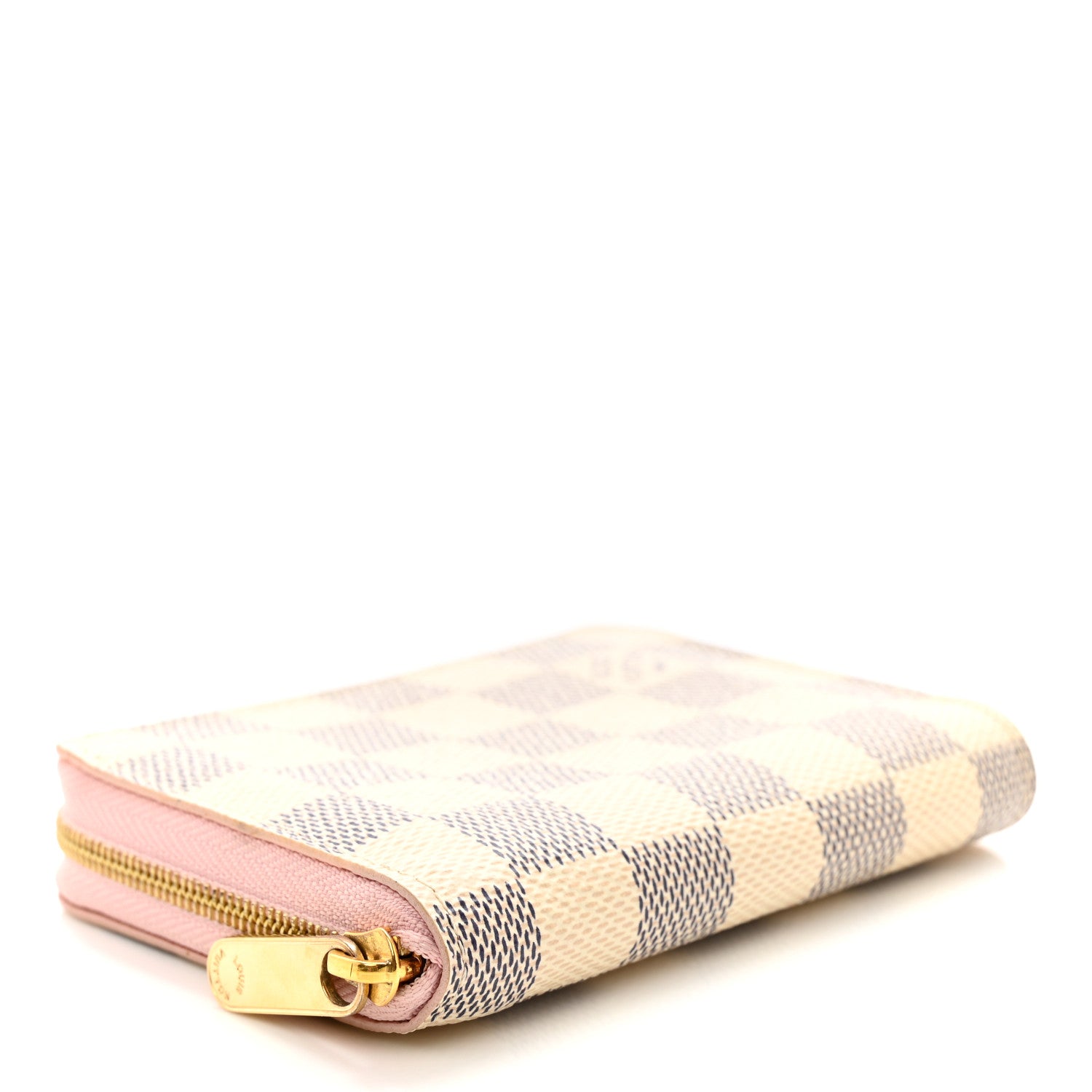 Louis Vuitton Damier Azur Zippy Coin Purse Rose Ballerine 4 of 8