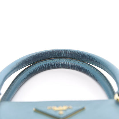 Prada Saffiano Medium Galleria Double Zip Tote Turchese 18 of 19