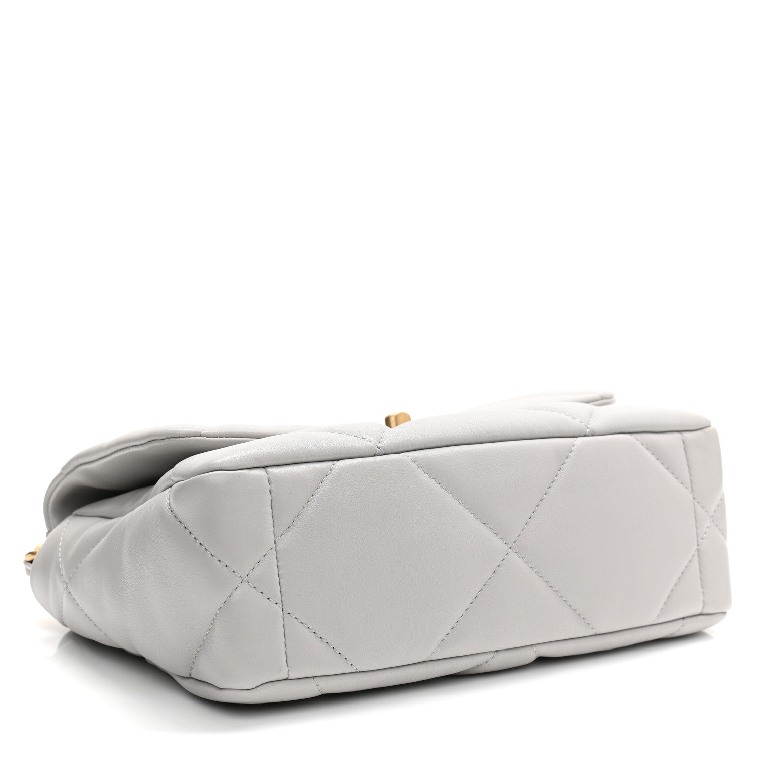 Chanel Lambskin Quilted Medium Chanel 19 Flap Grey 4 of 10