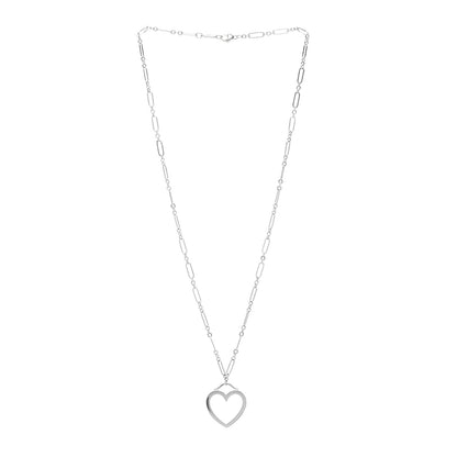 Tiffany 18K White Gold Heart Pendant Necklace 3 of 4