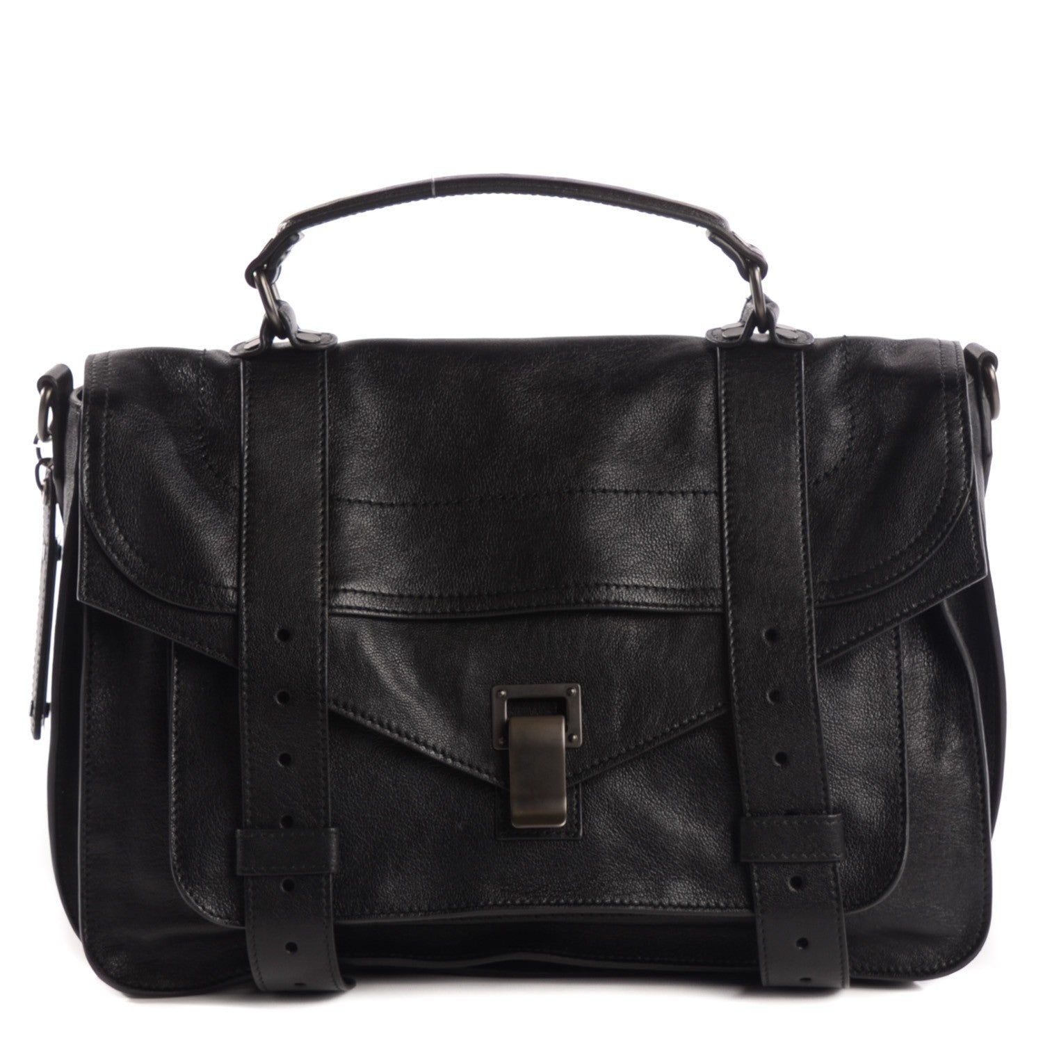 Proenza Schouler Lambskin Medium PS1 Satchel Black 1 of 11