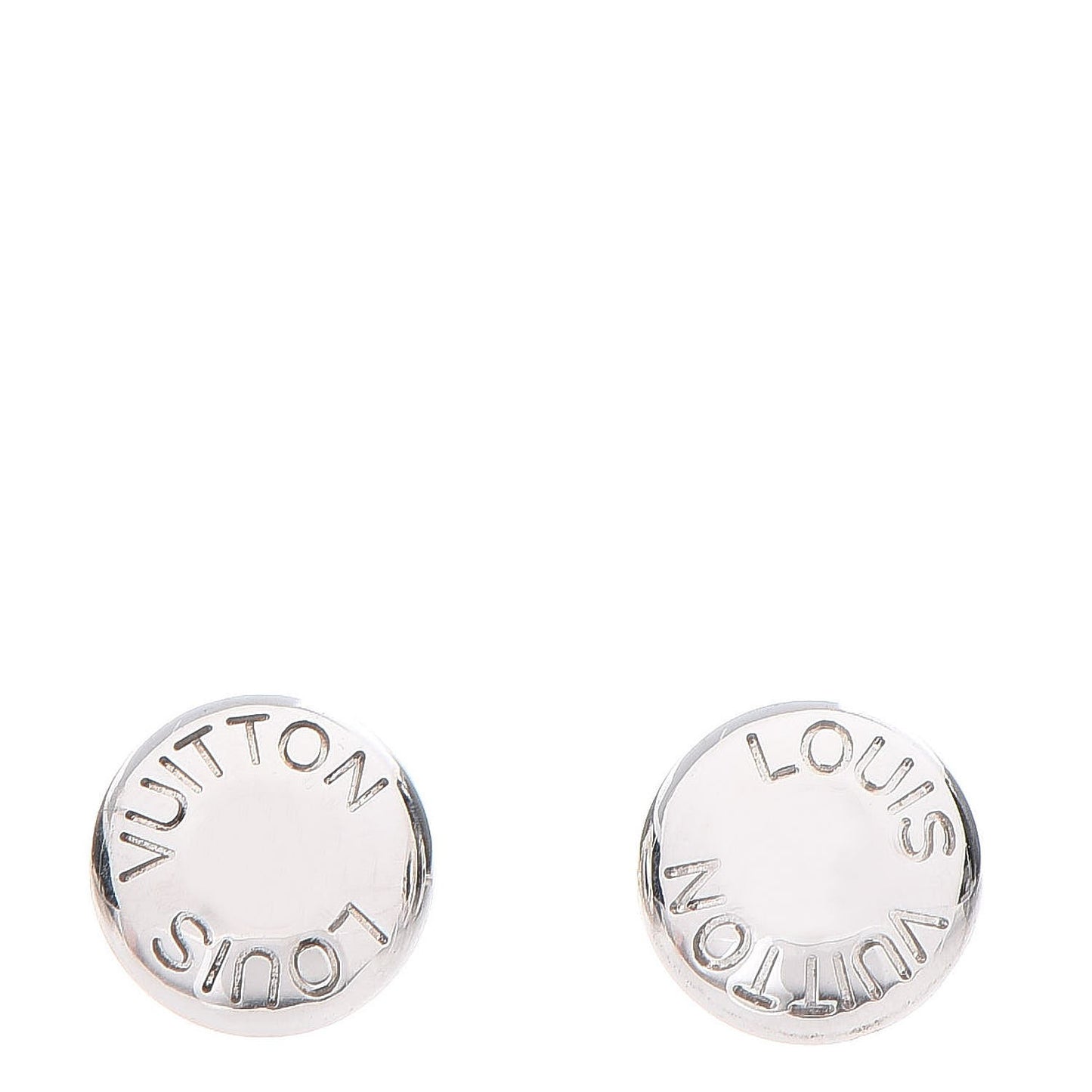 18K White Gold Clous Ear Studs Earrings