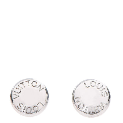 Louis Vuitton 18K White Gold Clous Ear Studs Earrings 1 of 6