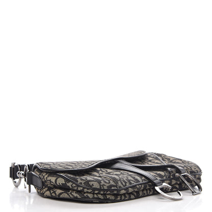Christian Dior Monogram Double Saddle Bag Black 4 of 9