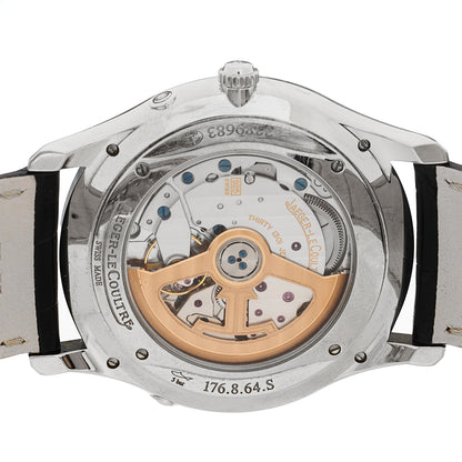 Jaeger-LeCoultre Stainless Steel Alligator 39mm Master Ultra Thin Moon Automatic Watch Q1368470 4 of 6