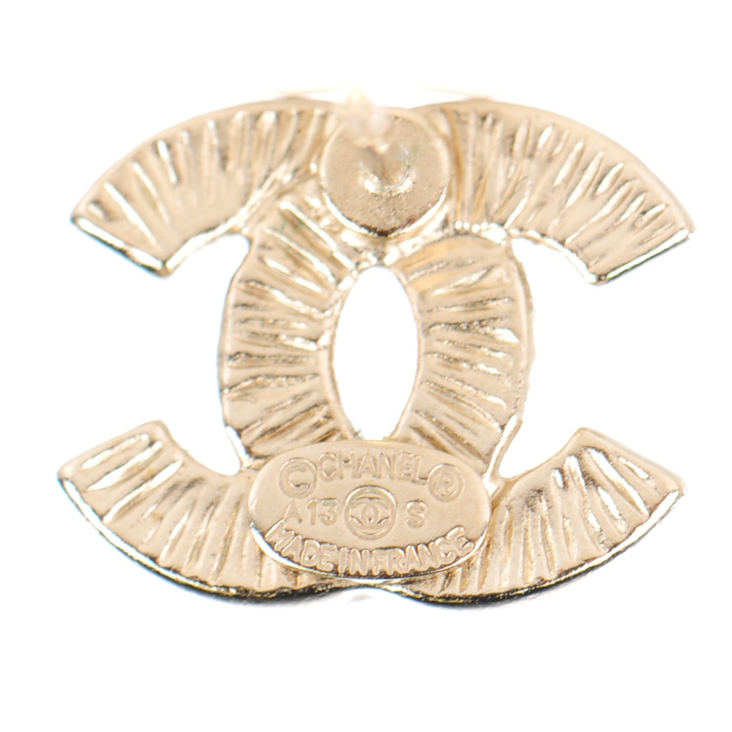 Crystal Timeless CC Earrings Gold